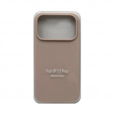 Чехол накладка Silicone Case (без лого) iPhone 17 Pro пудровый