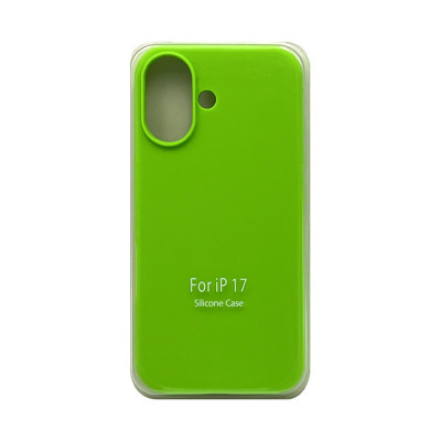 Чехол накладка Silicone Case (без лого) iPhone 17 салатовый оптом по низким ценам!