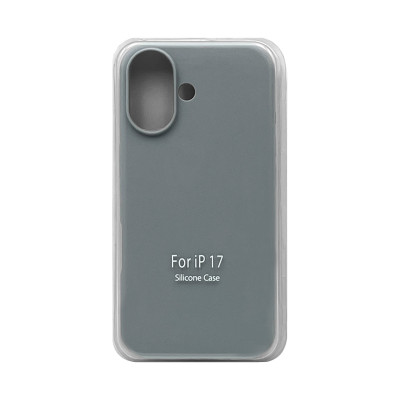 Чехол накладка Silicone Case (без лого) iPhone 17 небесно-серый оптом по низким ценам!