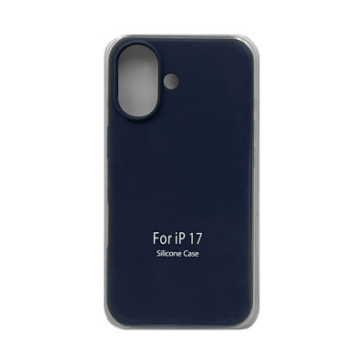 Чехол накладка Silicone Case (без лого) iPhone 17 темно-синий оптом по низким ценам!