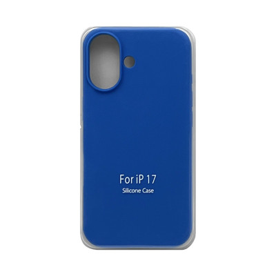 Чехол накладка Silicone Case (без лого) iPhone 17 синий оптом по низким ценам!