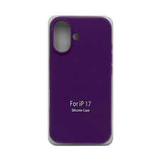 Чехол накладка Silicone Case (без лого) iPhone 17 фиолетовый