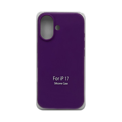 Чехол накладка Silicone Case (без лого) iPhone 17 фиолетовый оптом по низким ценам!
