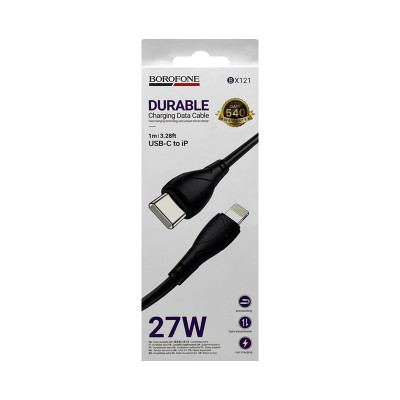 Кабель Type-C на Lightning Borofone BX121 черный оптом по низким ценам!