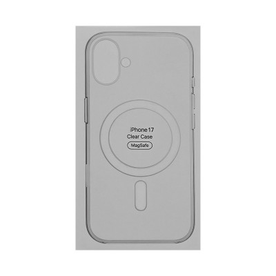 Чехол пластик iPhone 17 Magsafe прозрачный IC оптом по низким ценам!