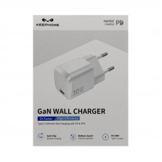 СЗУ Блок Keephone Gan Wall Charger GAN 30W Type-C белый