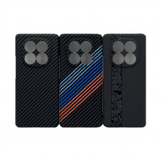 Чехол накладка Xiaomi Note 14 Pro 4G карбон пластик KNIT