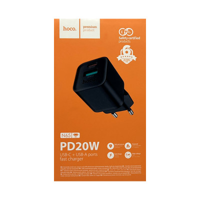 СЗУ Блок Hoco N65 PD20W черный оптом по низким ценам!