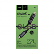 Кабель Type-C на Lightning Hoco U148 27W 1m черный
