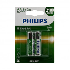 Батарейки аккумуляторные Philips 2100 AA 2BL (цена за 1 шт)