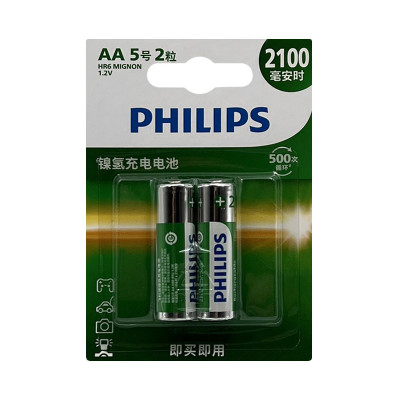 Батарейки аккумуляторные Philips 2100 AA 2BL (цена за 1 шт) оптом по низким ценам!
