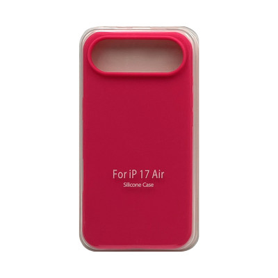 Чехол накладка Silicone Case (без лого) iPhone 17 Air фуксия оптом по низким ценам!