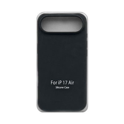 Чехол накладка Silicone Case (без лого) iPhone 17 Air темно-серый оптом по низким ценам!