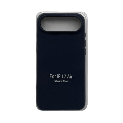 Чехол накладка Silicone Case (без лого) iPhone 17 Air темно-синий оптом по низким ценам!