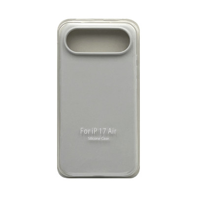Чехол накладка Silicone Case (без лого) iPhone 17 Air белый оптом по низким ценам!