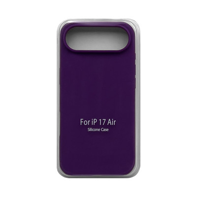 Чехол накладка Silicone Case (без лого) iPhone 17 Air фиолетовый оптом по низким ценам!