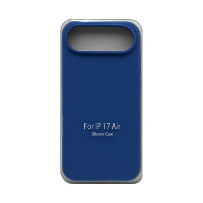 Чехол накладка Silicone Case (без лого) iPhone 17 Air синий оптом по низким ценам!