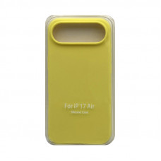 Чехол накладка Silicone Case (без лого) iPhone 17 Air желтый