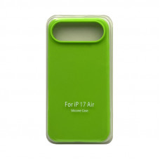 Чехол накладка Silicone Case (без лого) iPhone 17 Air ярко-зеленый