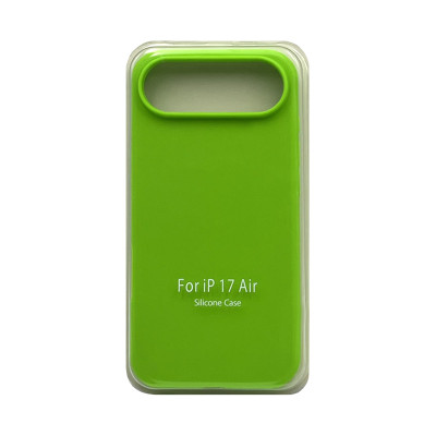 Чехол накладка Silicone Case (без лого) iPhone 17 Air ярко-зеленый оптом по низким ценам!