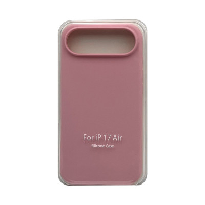 Чехол накладка Silicone Case (без лого) iPhone 17 Air розовый оптом по низким ценам!