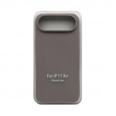 Чехол накладка Silicone Case (без лого) iPhone 17 Air пудрово-серый