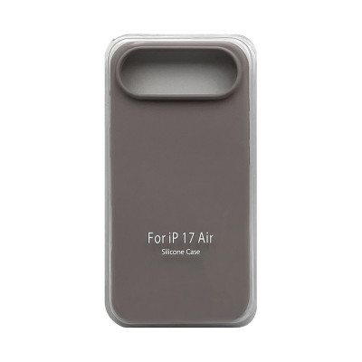 Чехол накладка Silicone Case (без лого) iPhone 17 Air пудрово-серый оптом по низким ценам!