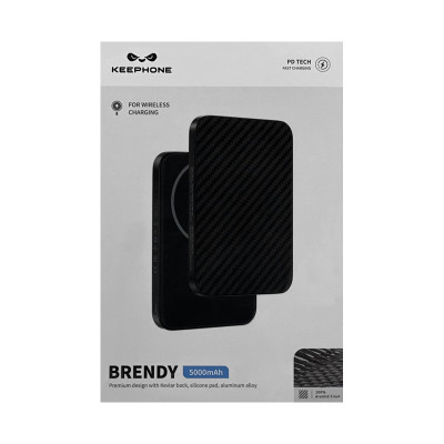 Внешний аккумулятор KEEPHONE BRENDY 5000 Magsafe черный оптом по низким ценам!