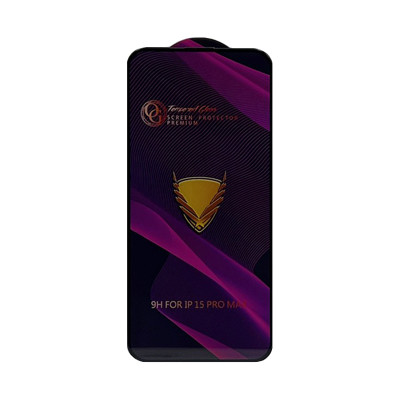Защитное стекло OG KING  iPhone 15 Pro MAX черный техпак оптом по низким ценам!