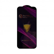 Защитное стекло OG KING  iPhone 15 Pro черный техпак