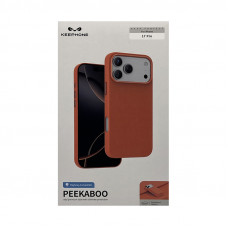Чехол накладка iPhone 17 Pro KEEPHONE PEEKABOO оранжевый
