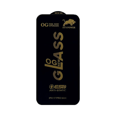 Защитное стекло  ITS POWER OG NEW  iPhone 17 Pro Max 6.9 черный техпак оптом по низким ценам!