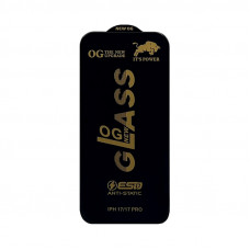 Защитное стекло  ITS POWER OG NEW  iPhone 17/17 Pro  черный техпак