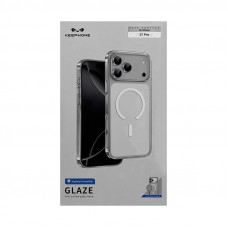 Чехол накладка iPhone 17 Pro KEEPHONE GLAZE прозрачный