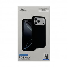 Чехол накладка iPhone 17 Pro Max KEEPHONE ROSANA Magsafe черный