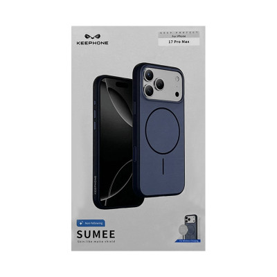 Чехол накладка iPhone 17 Pro Max KEEPHONE SUMEE Magsafe темно-синий оптом по низким ценам!