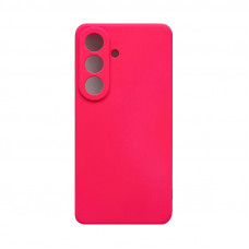 Чехол накладка Silicone Case Samsung S26 ярко-розовый
