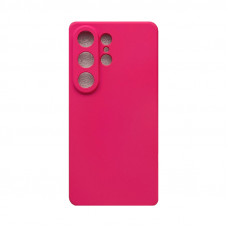 Чехол накладка Silicone Case Samsung S26 Ultra ярко-розовый
