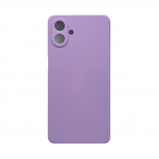 Чехол накладка Silicone Case Samsung A07 лиловый