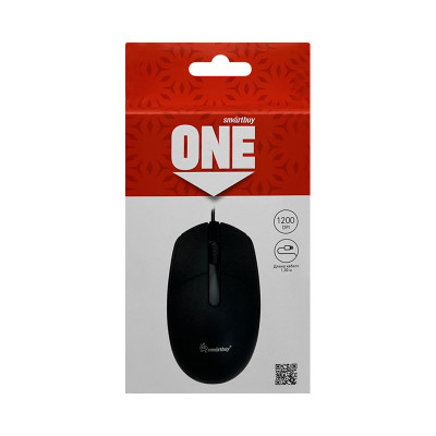 Мышь проводная Smartbuy One SBM208K черный оптом по низким ценам!