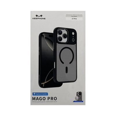 Чехол накладка iPhone 17 Pro KEEPHONE MAGO PRO черный оптом по низким ценам!