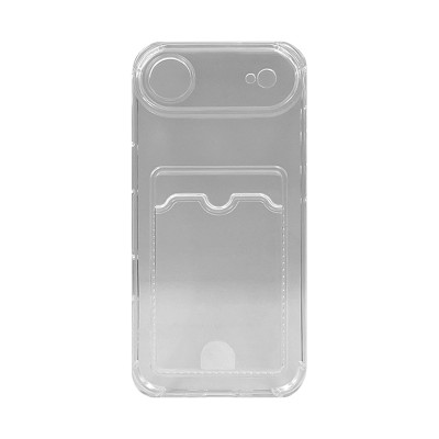 Чехол накладка iPhone 17 Air прозрачный с визитницей оптом по низким ценам!