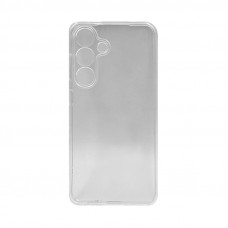 Чехол накладка Samsung S25/S24 прозрачный с защитой камеры