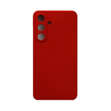 Чехол накладка Silicone Case Samsung S25FE красный