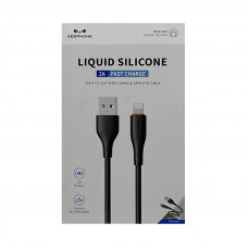 Кабель Lightning KEEPHONE SILICONE CABLE черный