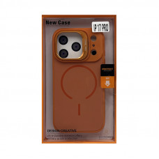 Чехол накладка iPhone 17 Pro NEW CASE Magsafe оранжевый