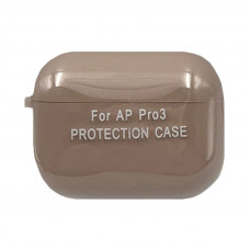 Чехол Silicone Case AirPods Pro 3 с карабином пудра