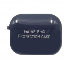 Чехол Silicone Case AirPods Pro 3 с карабином синий