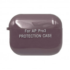 Чехол Silicone Case AirPods Pro 3 с карабином черничный