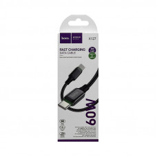 Кабель Type-C на Type-C Hoco X127 60W черный